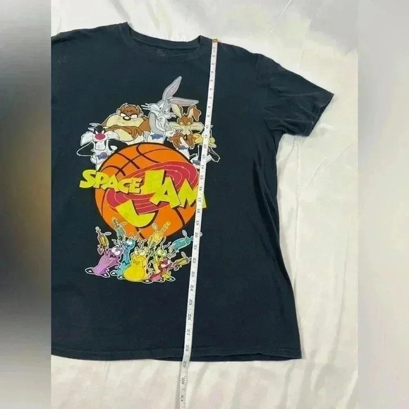 Looney Tunes-Space Jam-Mens T-Shirt size L 100% Cotton Michael Jordan Bugs bunny - Picture 8 of 9